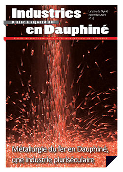 Couverture de la revue IDHA n°16 - Métallurgie du fer en Dauphiné