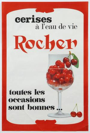 Affiche publicitaire Société Rocher
