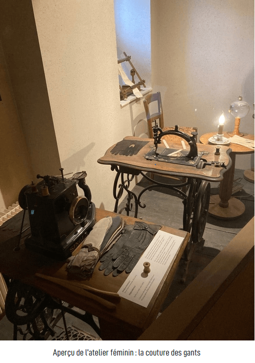 Musée matheysin - atelier de couture de gants