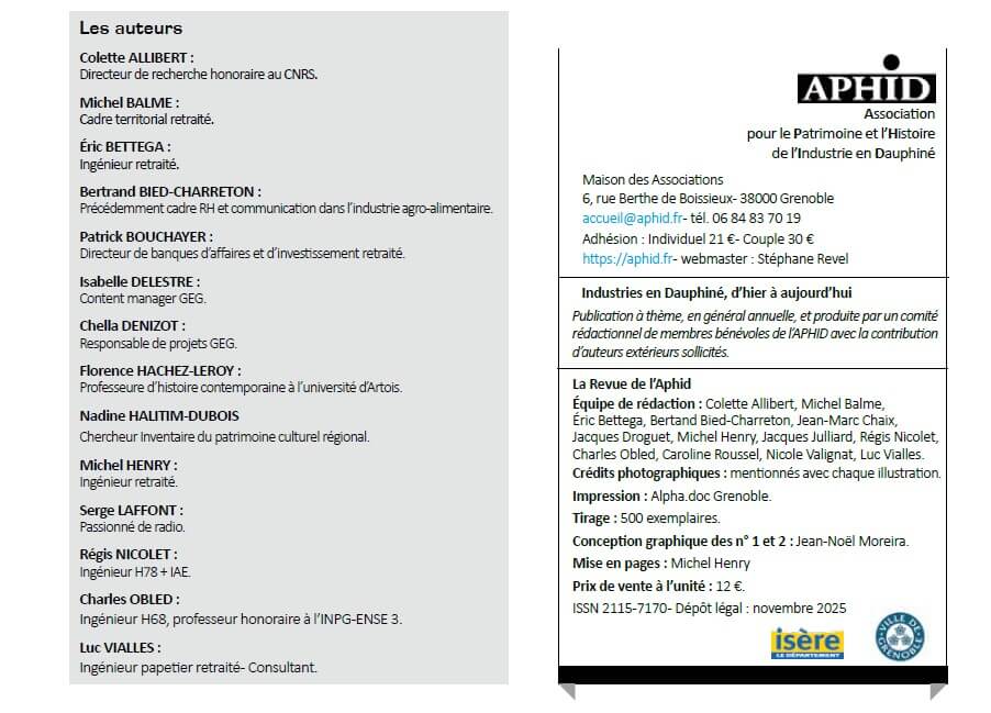 liste des auteurs IDHA